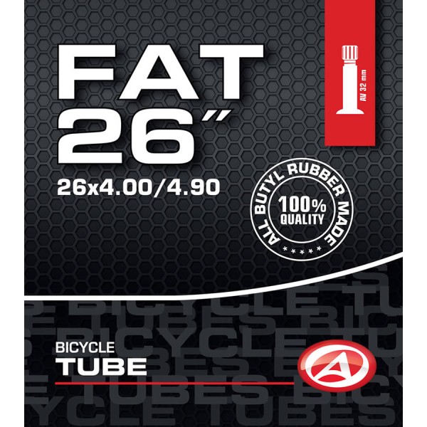 Tubo de bicicleta 26 pulgadas AV Schrader válvula 32 mm 100 / 130-599 para Fatbike