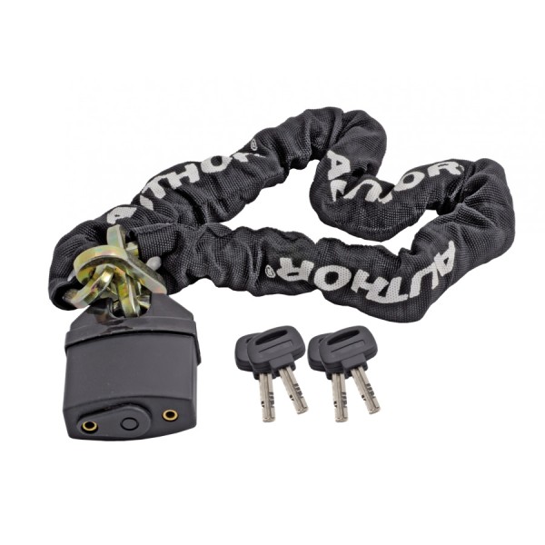 Bloqueo de cadena de bicicletas ACHL-65 900mm Enlaces de cadena de 8 mm endurecido negro
