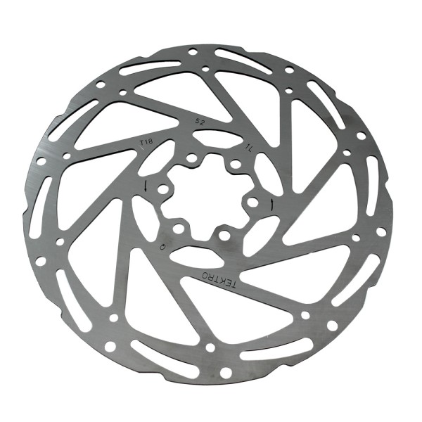 Rotor de disco de disco de freno de bicicleta 1.8mm de espesor 203 mm 6 orificio con tornillos