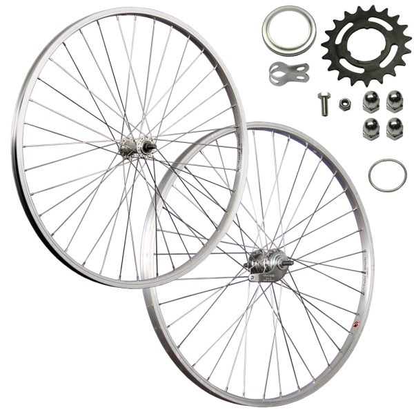 Taylor Wheels 26 pulgadas Bicicleta Wheelset Aluminio Rim Coaster Freno Silver