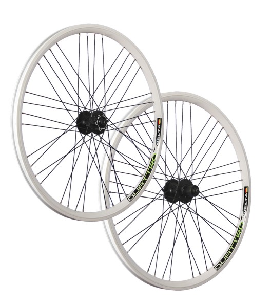 26 pulgadas juego ruedas bici Airtec1 Shimano Deore Disc HB FHM525 blanco
