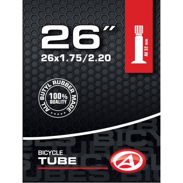 Tubo de bicicleta 26 pulgadas Válvula Schrader de AV 32mm 47 / 55-599 para MTB ATB