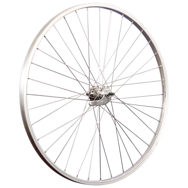 Costa de aluminio de la rueda trasera de 28 pulgadas de bicicleta 622-19 Plata de acero inoxidable